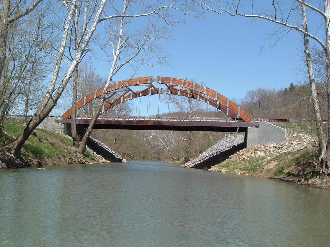 West Buckeye Bridge by Mason-Dixon Historical Park, on Dunkard Creek WV. 